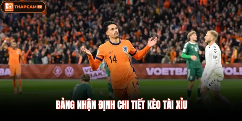 Bảng nhận định chi tiết kèo Tài Xỉu